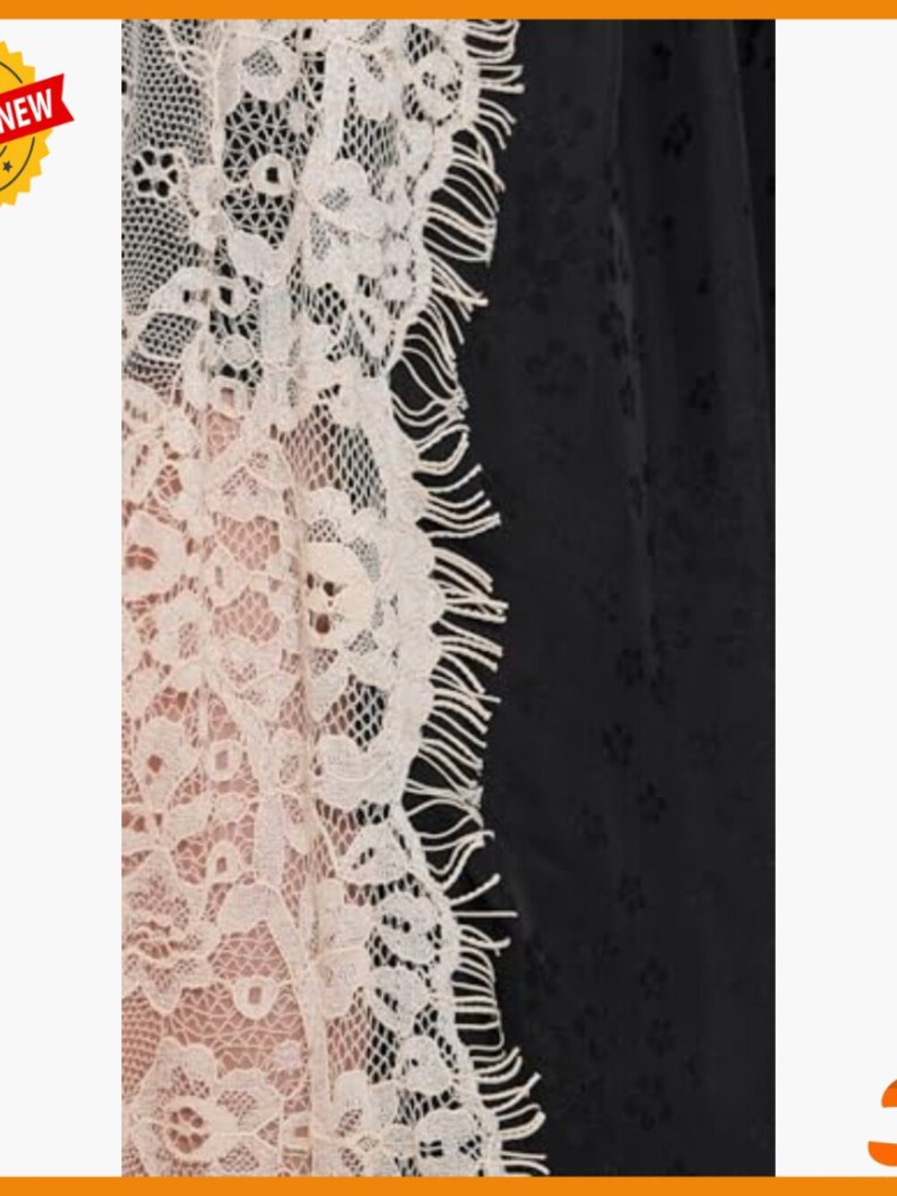 Lightweight Satin Bloomer Pants with Lace Trim Floral Pattern - Picture 6 of 6